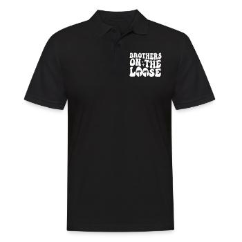 Brothers On The Loose Sibling Journey - Men's Polo Shirt - black - Front - Kai (181cm)