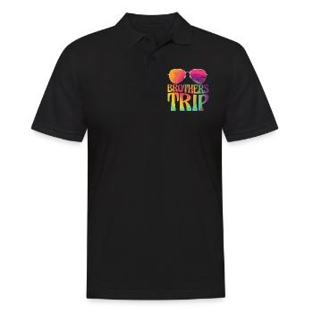 Sibling Brothers Journey - Men's Polo Shirt - black - Front - Kai (181cm)