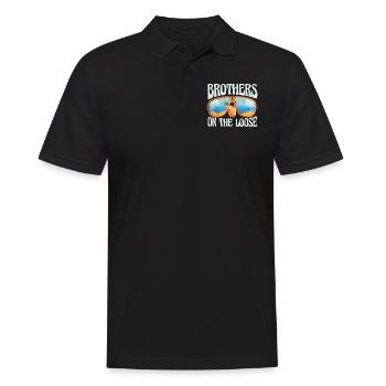 Brothers On The Loose Sibling Journey - Men's Polo Shirt - black - Front - Kai (181cm)