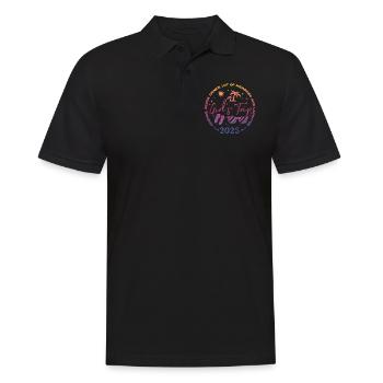 Friends Beach Laughing Girls Trip 2025 - Men's Polo Shirt - black - Front - Kai (181cm)