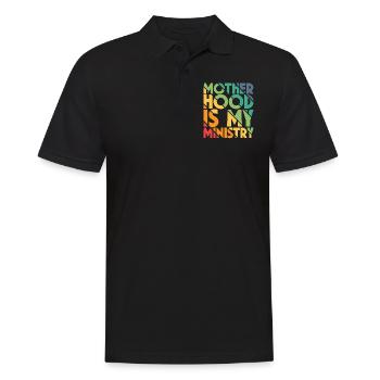 La maternité est mon ministère - Polo Homme - noir - Devant - Kai (181cm)