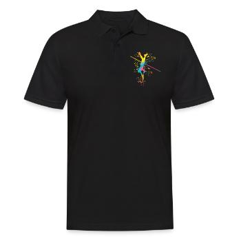 Perchiste Enfant Saut à la perche - Polo Homme - noir - Devant - Kai (181cm)