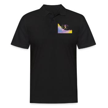 Trail Runner Cross Trail Bergläufer - Männer Poloshirt - Schwarz - Vorne - Kai (181cm)