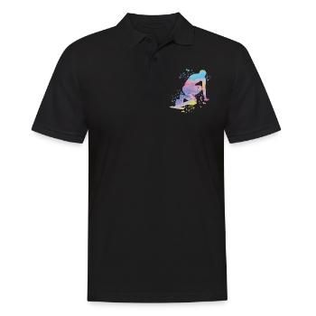 Sprinter Colorsplash Sprintender Sprint - Männer Poloshirt - Schwarz - Vorne - Kai (181cm)
