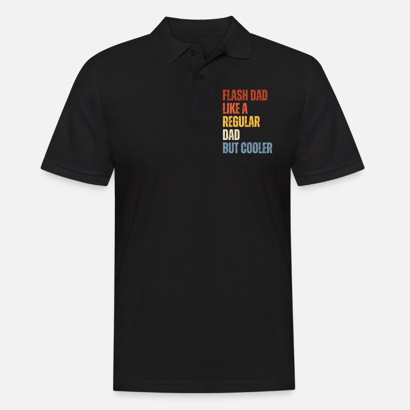 Bouldering Flash Papa Boulderer - Männer Poloshirt - Schwarz