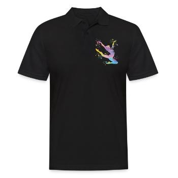 Turner Boden Kunstturnen - Männer Poloshirt - Schwarz - Vorne - Kai (181cm)