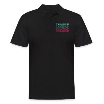 Boulderer Chalk Up Bouldern - Männer Poloshirt - Schwarz - Vorne - Kai (181cm)