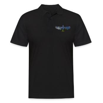 eagle - Men's Polo Shirt - black - Front - Kai (181cm)
