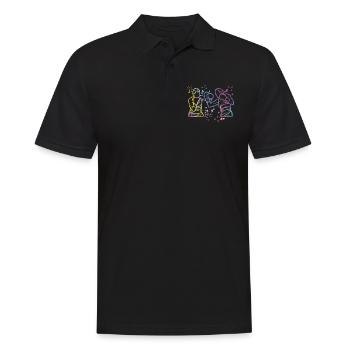 Boxing Fighter Kids Boxing Match Boxer - Men's Polo Shirt - black - Front - Kai (181cm)