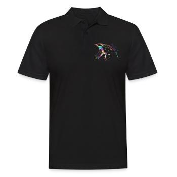 Perchiste Enfant Saut à la perche - Polo Homme - noir - Devant - Kai (181cm)