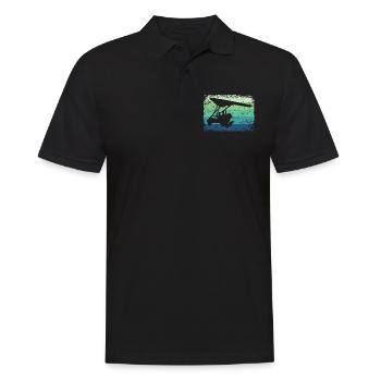 geParatrike Moteur Deltaglider Deltatrike - Polo Homme - noir - Devant - Kai (181cm)