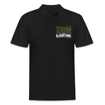 Software Ingenieur Informatiker Programmierer - Männer Poloshirt - Schwarz - Vorne - Kai (181cm)