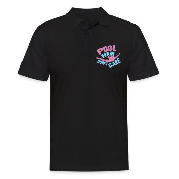 Schwimmer Schwimmen 50 Meter Bahn Brustschwimmen - Männer Poloshirt - Schwarz - Vorne - Kai (181cm)