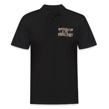 La maternité est mon ministère - Polo Homme - noir - Devant - Kai (181cm)