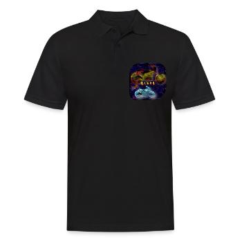 Bikey - Club WoW - Männer Poloshirt - Schwarz - Vorne - Kai (181cm)
