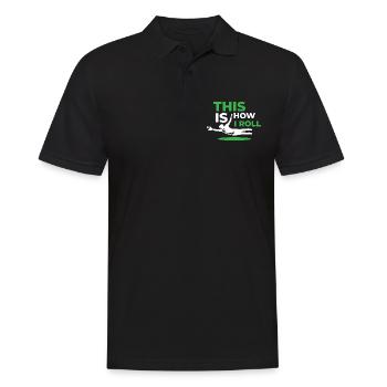 Baseball Baseball Bat Catch Ball - Polo Homme - noir - Devant - Kai (181cm)