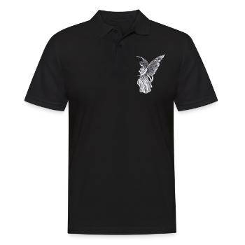 Angel Mystical Altar Heaven Wing Symbol Style - Men's Polo Shirt - black - Front - Kai (181cm)