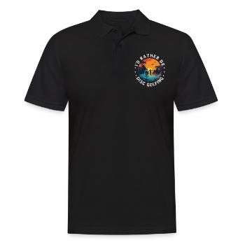 Disc Golf Player Disc Golfer Game Funny Dictons - Polo Homme - noir - Devant - Kai (181cm)