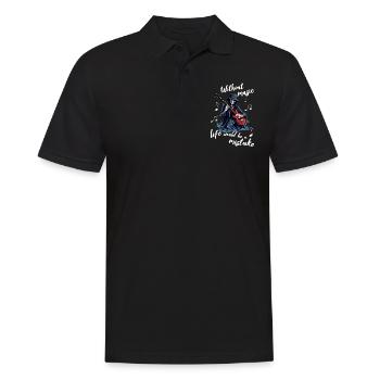 Gitarristen E-Gitarren lustige Sprüche - Männer Poloshirt - Schwarz - Vorne - Kai (181cm)