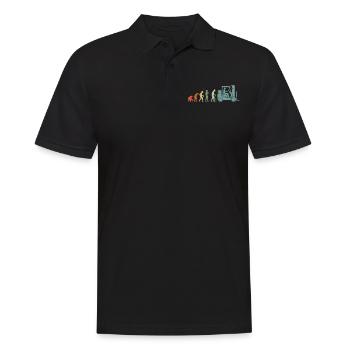 Forklift Driver Vintage Warehouse Clerk Occupations - Men's Polo Shirt - black - Front - Kai (181cm)