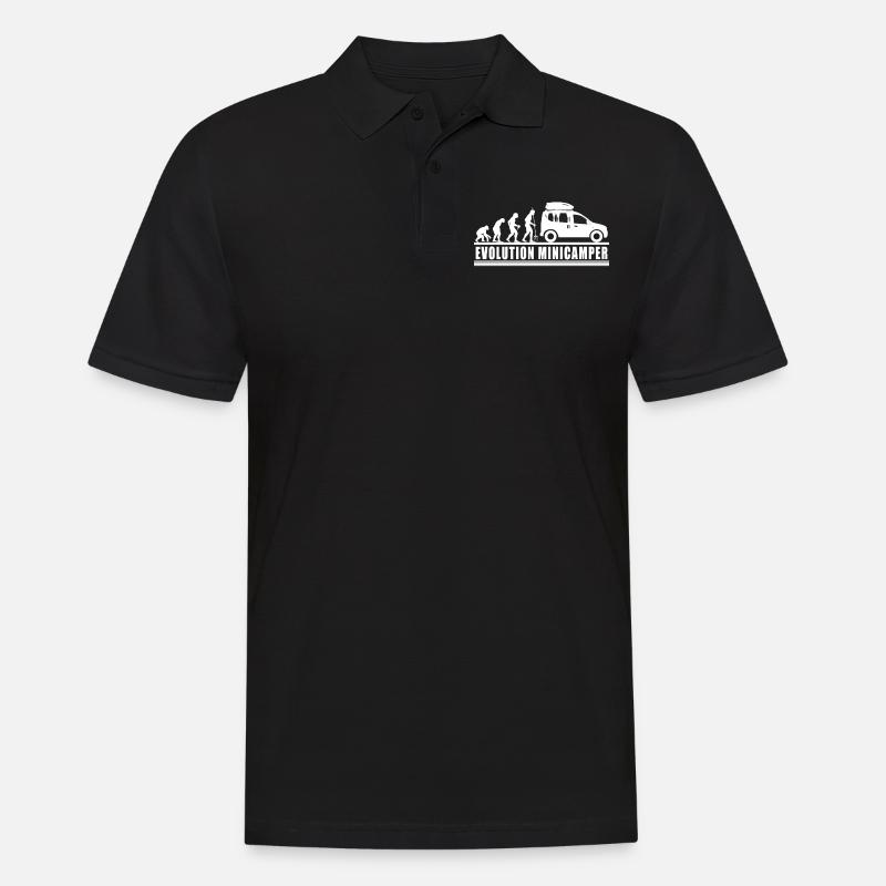 Evolution Minicamper Camping-Camper Microcamper - Männer Poloshirt - Schwarz