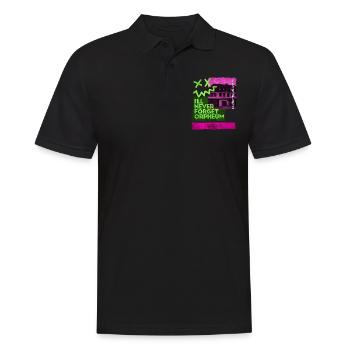 Dortmund Discotheque 80s 90s Wave Music Orpheum - Men's Polo Shirt - black - Front - Kai (181cm)