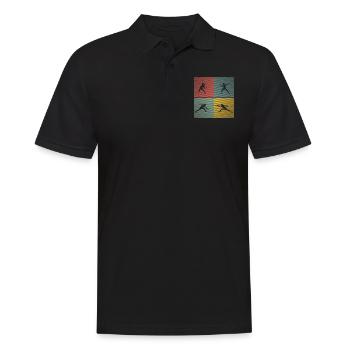 Fechten Game Gamer Fechterin Spiel Fechten Fechter - Männer Poloshirt - Schwarz - Vorne - Kai (181cm)