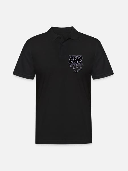 bachelor party wedding shower wedding - Men's Polo Shirt - black