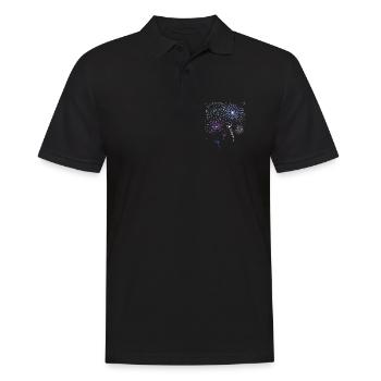 Feu d'artifice Pyro Böller compte à rebours fête du Nouvel An - Polo Homme - noir - Devant - Kai (181cm)