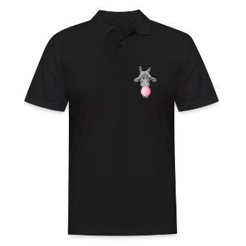 Giraffe und kaugummi - Männer Poloshirt - Schwarz - Vorne - Kai (181cm)
