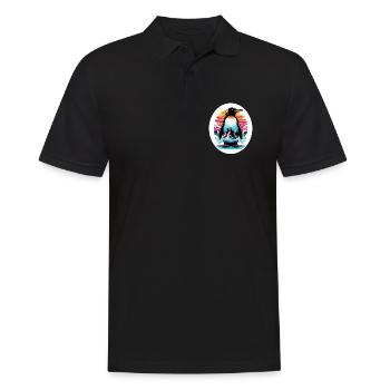 Pingouin - Polo Homme - noir - Devant - Kai (181cm)