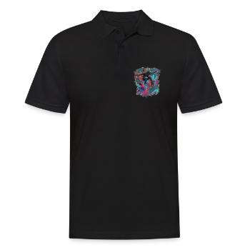 skateboarden - Männer Poloshirt - Schwarz - Vorne - Kai (181cm)