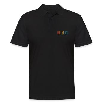 Ne m’énervez pas ! Dicton pour les femmes russes - Polo Homme - noir - Devant - Kai (181cm)