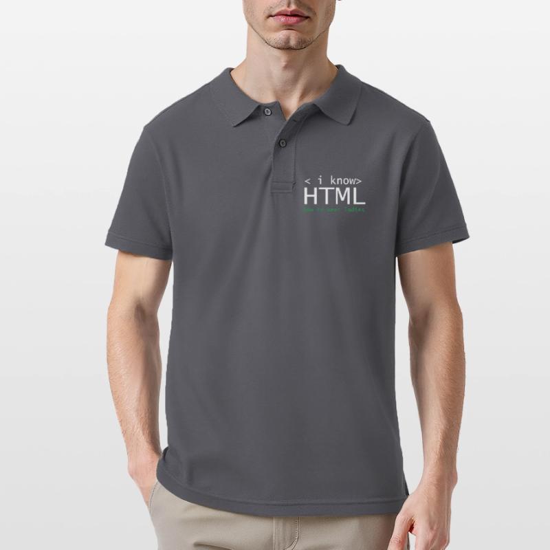 HTML Editor Hypertext Markup Language Web Document Polo Homme