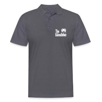 Le contrôleur de jeux vidéo Gamer Gamer Gamer - Polo Homme - charbon - Devant - Nico (186cm)