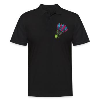 Badminton - Männer Poloshirt - Schwarz - Vorne - Kai (181cm)