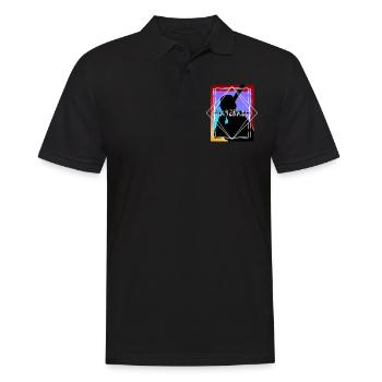 Baseball Baseball Player USA Sport Vintage Retro - Polo Homme - noir - Devant - Kai (181cm)