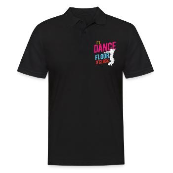 Breakdancing Tanzen für Tänzer - Männer Poloshirt - Schwarz - Vorne - Kai (181cm)