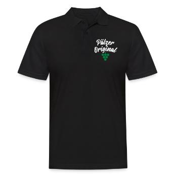 Pälzer Original - Männer Poloshirt - Schwarz - Vorne - Kai (181cm)