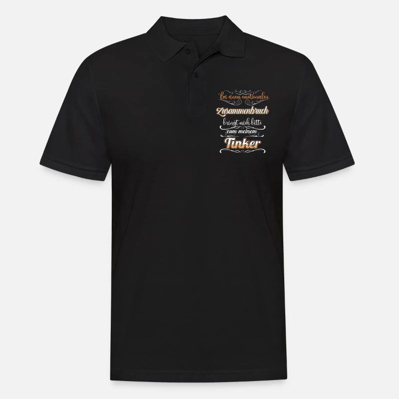 Tinker Pferd Reiter Geschenk - Männer Poloshirt - Schwarz