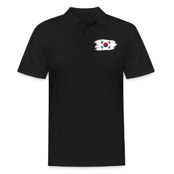 Corée du Sud Séoul Corée cadeau - Polo Homme - noir - Devant - Kai (181cm)