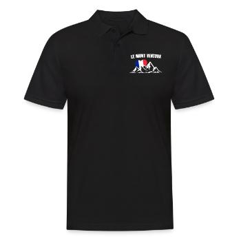 Le Mont Ventoux bicycle cyclist gift - Men's Polo Shirt - black - Front - Kai (181cm)