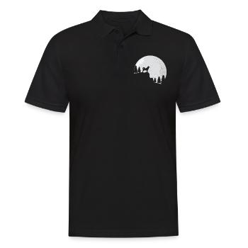 Cadeau pour chien Shiba Inu Akita - Polo Homme - noir - Devant - Kai (181cm)