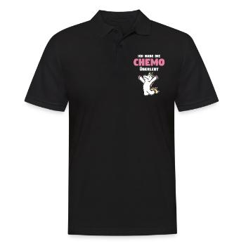 Chemo Chemotherapie Cancer Geschenk - Männer Poloshirt - Schwarz - Vorne - Kai (181cm)
