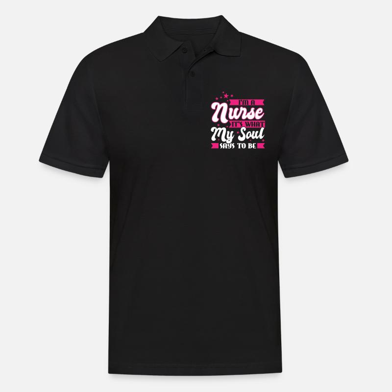 Krankenschwester Krankenschwester Geschenk - Männer Poloshirt - Schwarz