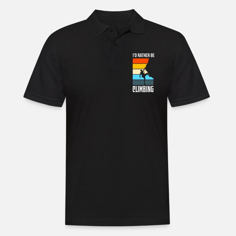 Climbing Climbing Geschenk - Männer Poloshirt - Schwarz