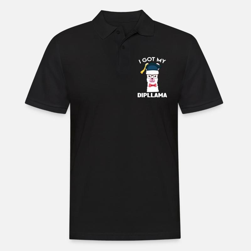 Abschluss-Abschluss-Geschenk - Männer Poloshirt - Schwarz