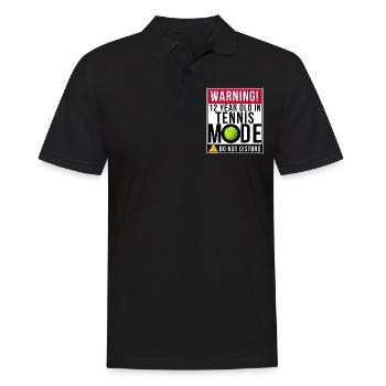 12 Year Old In Tennis Mode - Men's Polo Shirt - black - Front - Kai (181cm)