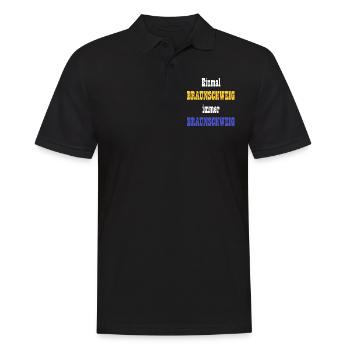 Braunschweig Design - Männer Poloshirt - Schwarz - Vorne - Kai (181cm)