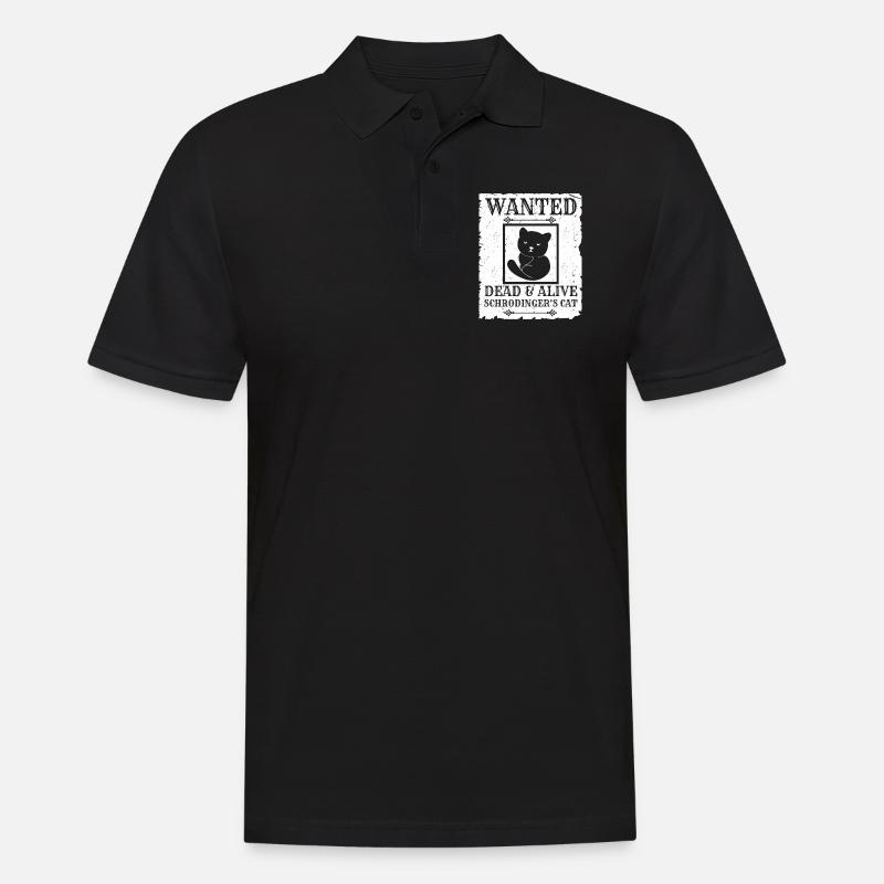 Schrödingers Katze - Männer Poloshirt - Schwarz